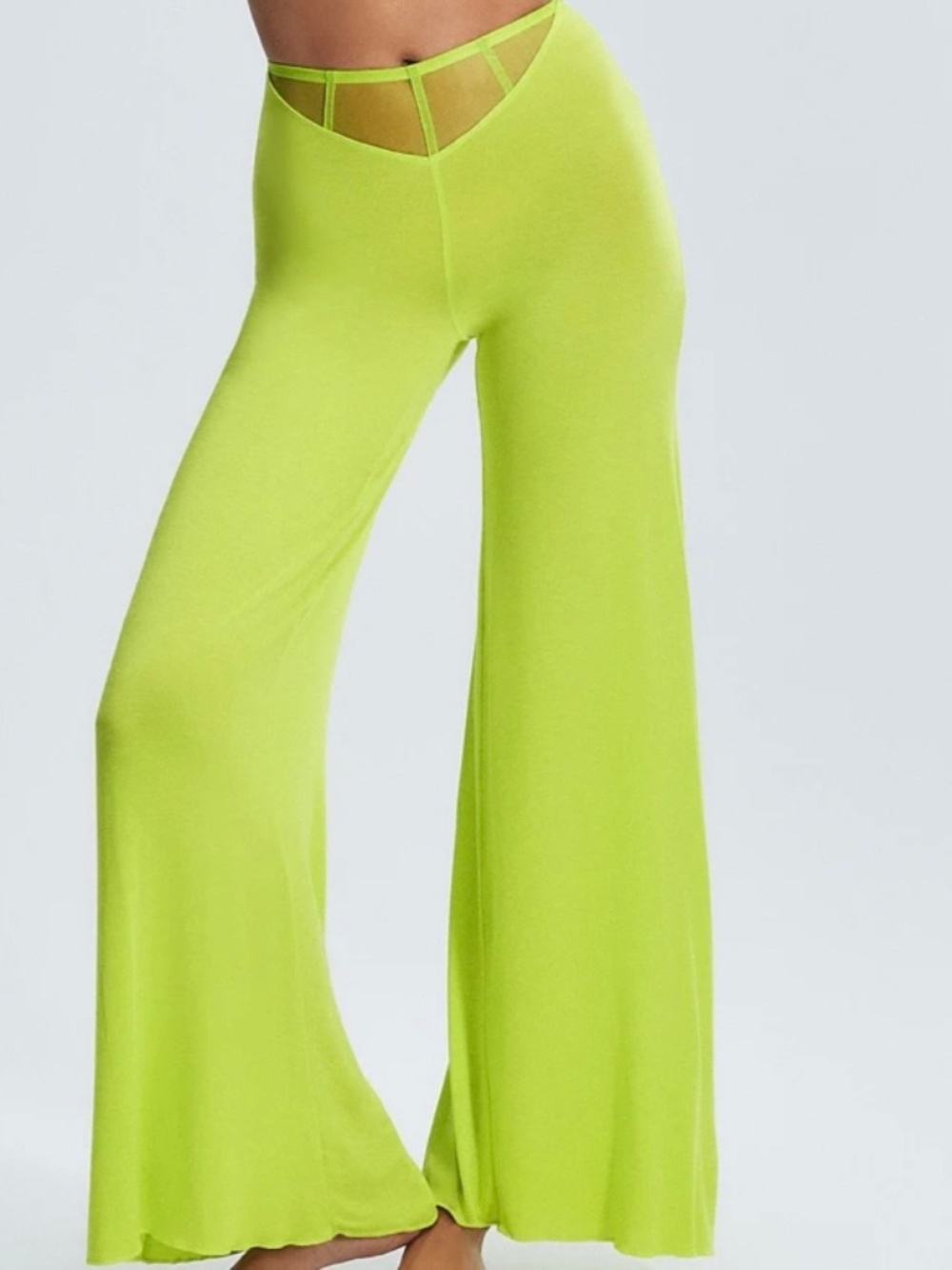 AQUA Hour WIDE - LEG PANT - COLOR: FUJI APPLE GREEN, Medium, New.